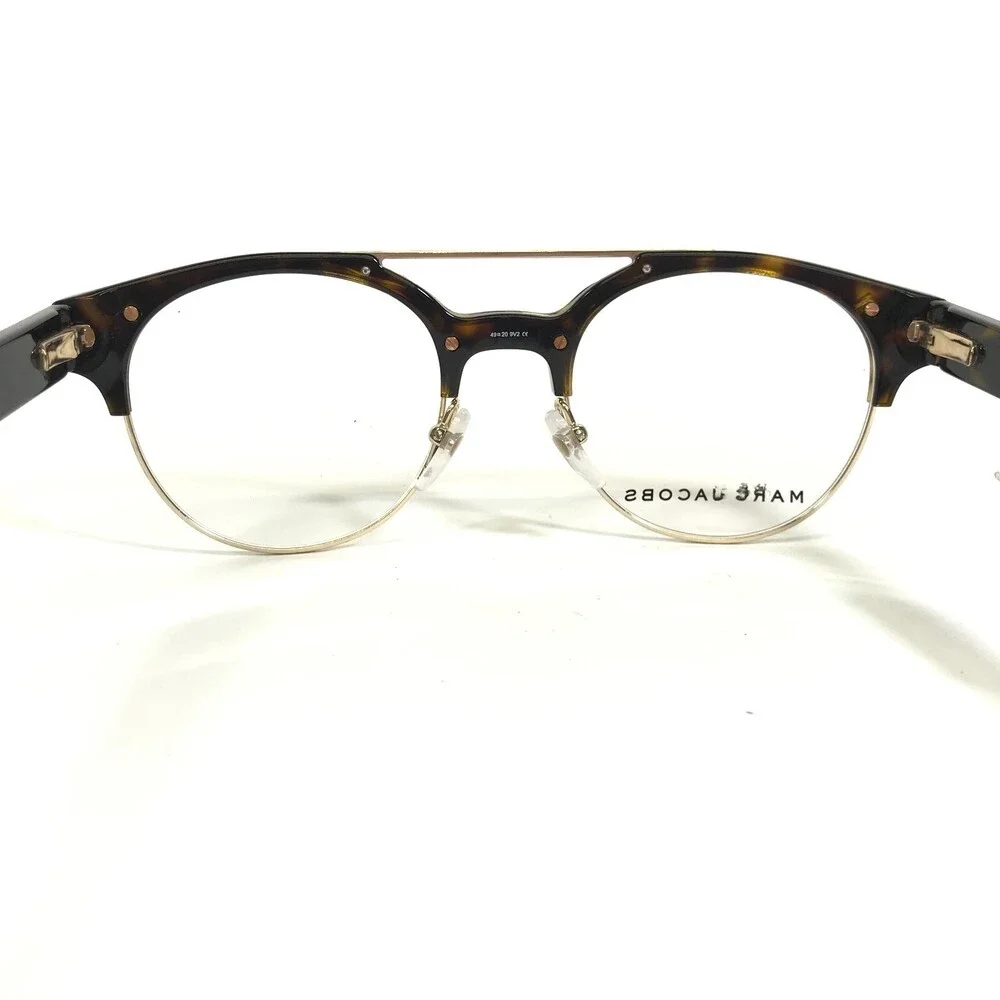 Marc Jacobs Eyeglasses Frames 316 086 Tortoise Gold Round Full Rim 49-20-145